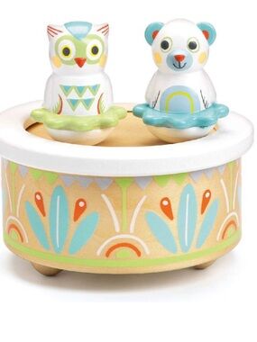 DJECO BabyMusic Music Box Cute Brahms Melody Nursery Lullaby for Newborn